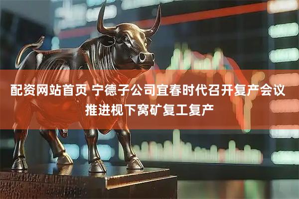 配资网站首页 宁德子公司宜春时代召开复产会议 推进枧下窝矿复工复产